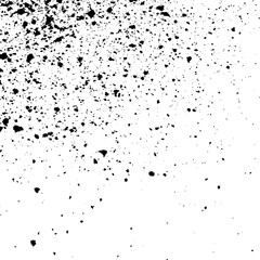 Fototapeta na wymiar Black Ink paint splatter on white background. Spray paint abstract background, vector illustration
