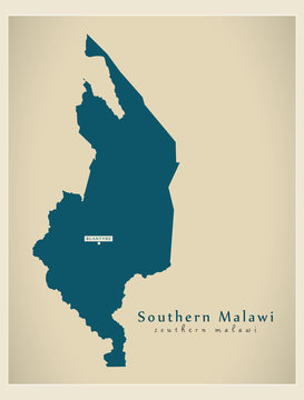 Modern Map - Southern Malawi MW