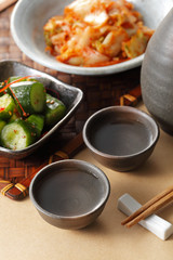 日本酒　晩酌イメージ　Japanese SAKE and appetizer