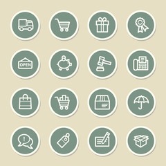 Shopping web icons