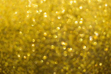 gold background, abstract golden bokeh light celebration