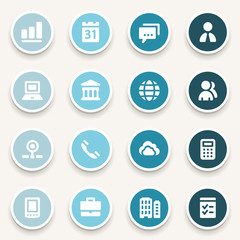 Business web icons set