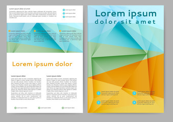 Abstract colored brochure