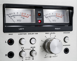 vintage tape recorder deck