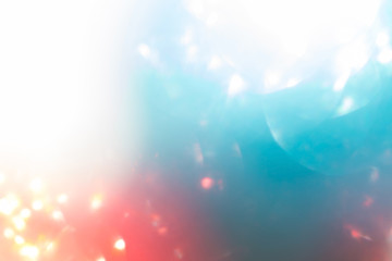 red and blue background, abstract bokeh light celebration blur