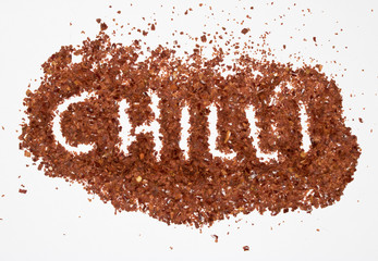 Chilli Spice Flakes Word