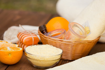 Products to combat cellulite . Vacuum massage