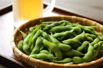 枝豆とビール