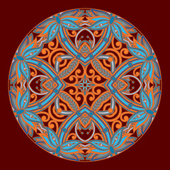 Vector round ornament.