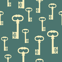 Pattern with antique keys