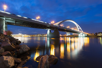 Naklejka premium Apollo Bridge Bratislava