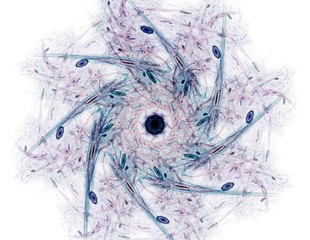 Lacy colorful clockwork pattern. Digital fractal art design. Abstract design of sacred symbols signs geometry. Designs of astrology alchemy magic. Geometric Spiral. Abstract Colorful Fractal Texture.