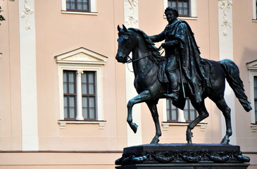 Goethestadt Weimar - Carl-August--Denkmal