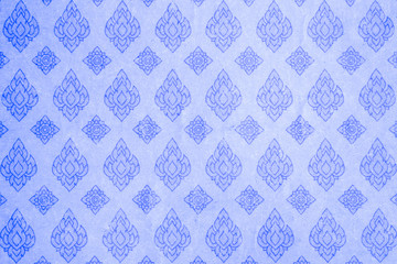 Blue Thai style pattern paper