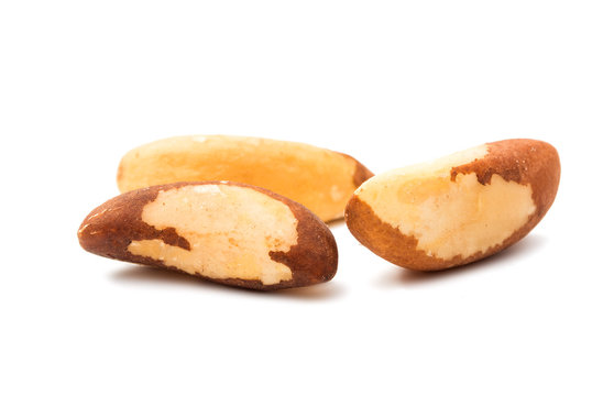 Brazil nuts isolated