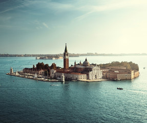 view of San Giorgio island, Venice, Italy