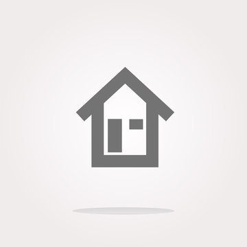 house button, signs, icons set, vector