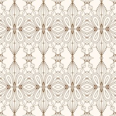 symmetrical geometric seamless pattern. Design element for art. mandala fragment