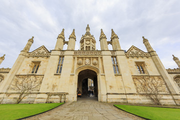 Fototapeta na wymiar Beautiful places around the famous King's College at Cambridge U