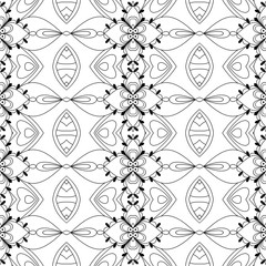 symmetrical geometric seamless pattern. Design element for art. 
