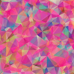 Abstract colorful geometric triangle background.