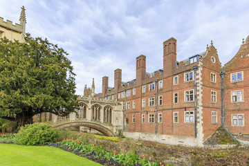 Fototapeta na wymiar Beautiful places around the famous Cambridge University