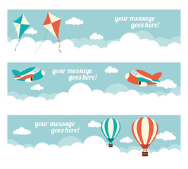 In the Air Website Banners