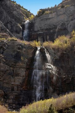 Bridal Veil falls, in the Uinta mountains of Utah. 