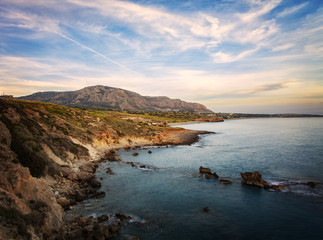 Fototapeta na wymiar Coastline on south east Crete