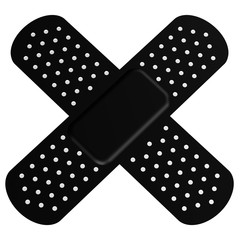 Cross antiseptic patch.