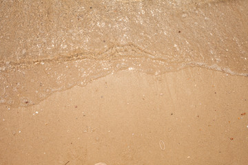 abstract wave sea beach on top view