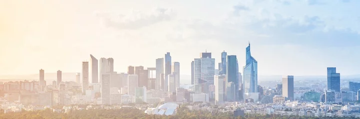 Foto op Plexiglas Skyline Modern stadsbeeld, panoramische achtergrond