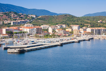 Fototapeta na wymiar Port of Propriano, South region of Corsica