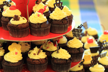 chocolate capcakes background