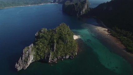 Plan drone d'ile deserte 