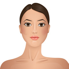 Beauty. Woman's face.