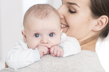 Always happy to spend time with her baby