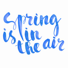 lettering spring is in the air