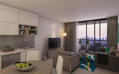 Modern Living Room in Privat House