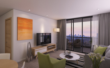 Modern Living Room in Privat House