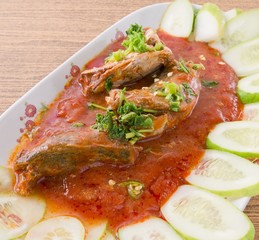 Thai Spicy and Sour Fish Canned Sardines Salad