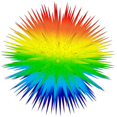 3D illustration of ball structure