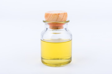 oil bottle on the white background, isolated