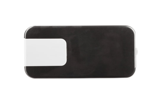 Soda sifon or Seltzer bottle. Side view. Isolated on white background.