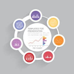 Design for your project, minimal infographic template
