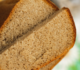 sliced of baked brown bread