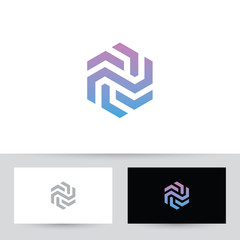 Hexagon Abstract Shape Logo