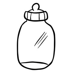 black and white baby bottle