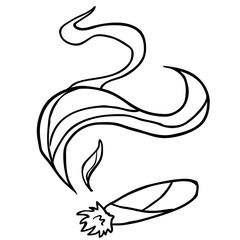 black and white cigar