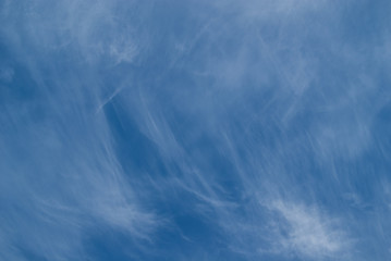 Blue sky with cirrus clouds